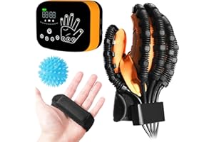 EMFOCU Versione aggiornata di guanti robotici per la riabilitazione, attrezzature per la fisioterapia per ictus ed emorragia cerebrale, guanti per la riabilitazione degli spasmi della mano.