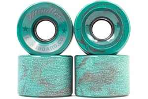 Mindless Cruiser Wheels Pack of 4 | 60m x 40mm Longboard Cruising Wheels 83A SHR Hardness Smooth Ride w Pregrounded Surface | Perfect for Smaller Boards Nimble and Fun Wide