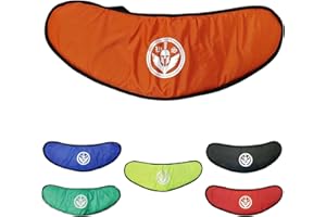 Warrior Gears Motorcycle Helmet Visor Bag for Men, Motorbike Helmet Visors Protection Bag with Waist Belt, Padded Women's Visors Bag, Scratch Resistant Visor Protective Bag - Orange