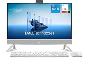 ‎DELL Dell Inspiron 27 All-in-One EC27250 – 27" FHD (1920 x 1080) IPS, Intel Core i5-1334U, Intel Iris Xe, 16 GB RAM, 512 GB SSD, Windows 11 Home, QWERTZ-Tastatur & kabellose Maus, Pearl White