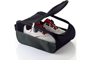Getfitsoo Bolsa para Zapatos de Golf, Bolsas de Zapatos de Golf para Hombres y Mujeres, Bolsas de Transporte con Cremallera con ventilación, Bolsa de Zapatos Deportivos de Viaje