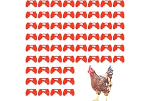 DOKRIN Paquete de 60 gafas antipicoteo para pollos, gafas antipicoteo para faisanes, herramientas para avicultura, gafas antipicoteo para gallinas.