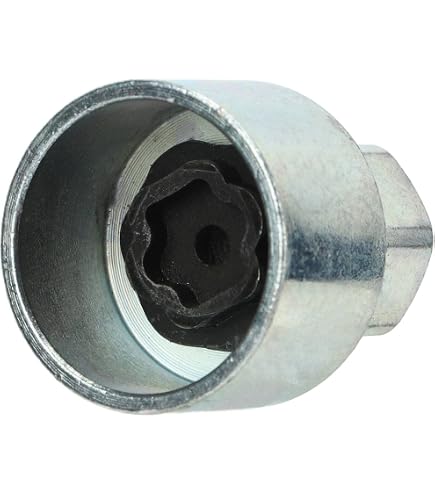 écrou Rechange Mini Cooper M&S Security Écrou Antivol Roue Rechange - Pour Mini One/Cooper BMW - Clé ABC37/21 21 Cannelures Clé Antivol ABC37/21