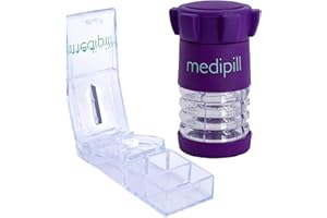 LOT-MED-BRM-CP - Trituradora de tabletas y cortador comprimido - LOT - Trituradora de medicamentos en polvo fino - Corte con precisión de medicamentos pequeños y grandes - MEDIPILL