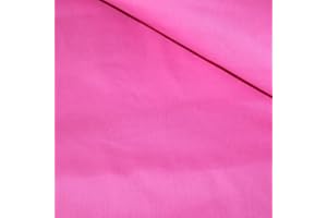 PINGIANER Tela de algodón liso 100 % para niños, venta por metros, artesanía, costura (rosa, 50 x 160 cm)