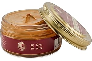 ‎LANGER & MESSMER EXKLUSIVE SCHUHMODE HEIDELBERG Langer & Messmer feinste Ledercreme zur Glattlederpflege - hochwertige Schuhcreme für die Schuhpflege 50ml | Für alle Glattlederschuhe geeignet | Terra