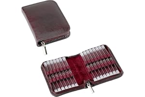 MV-VERSAND Homeopatía Bolsa de Farmacia Clásica con 30 bucles de cuero burdeos para Globules