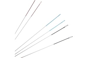 THE BEADSMITH ColorEyes Beading Needles Assortment 6/pkg-Black #10, Blue #11, Red #12