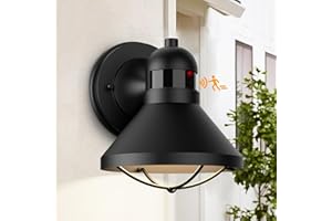 Lamomo Motion Sensor Outside Lights,Outdoor Wall Light Built-in LEDs,Waterproof Security Garden Porch Patio Traditional Conservatory Door Shed Vintage Retro Light(No Blub)