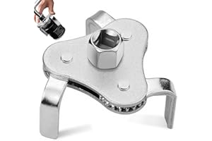 LPZMPZ Ölfilterschlüssel Universal 3-Armig Ölfilter Schlüssel Ölfilterspinne Verstellbares mit Antriebsadapter ÖLfilter Entfernungswerkzeug Ölfilter Werkzeug für Ø 64-116mm Autos Motorräder PKW