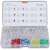 ELEGOO 3mm 5mm Diffus und klar Sortiert LED Kit 5 Farben für Arduino IDE (600er Set)