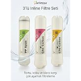 Ortimax Inline Filtre Seti-123, 3'l&uuml; Su Arıtma Filtresi Seti, Evrensel Uyumlu