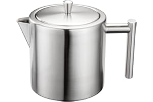 Stellar Oslo Théière 5 tasses en acier inoxydable Argenté 20 x 30 x 25 cm