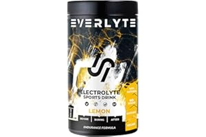 ‎EVERLYTE Ausverkauf EVERLYTE - Lemon Elektrolyte Pulver / 35 Anwendungen/Ohne Zucker/mit Natrium, Kalium, Calcium, Magnesium & Chlorid/Vegan, Isotonisch & 100% Natürlich/Kölner Liste