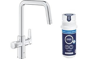 GROHE BLUE Pure Start zestaw startowy z filtrem z węglem aktywnym, system filtracji wody, chrom, 30596000
