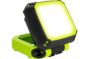 Luceco Luz de Trabajo LED Compacta Magnética con Salidas USB, 2 Modos de Luz, Asa de Transporte y Gancho, Luz de Inspección, Resistente a la Intemperie, IP54, IK07, 7,5W, 750lm, 6500K, LWR7G65