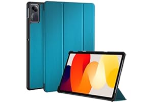 EasyAcc Etui kompatybilne z Xiaomi Redmi Pad SE 2023 11 cali, wąski stojak, etui ochronne do Redmi Pad SE 2023, pawiowe niebieskie