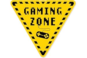 HAGEFOL GAMING ZONE Targa per porta (20 x 17,5 cm) – Decorazione per Zocker come idea regalo, decorazione per gamer, regalo per zocker e adolescenti, come regalo di compleanno o per la festa dei ragazzi per