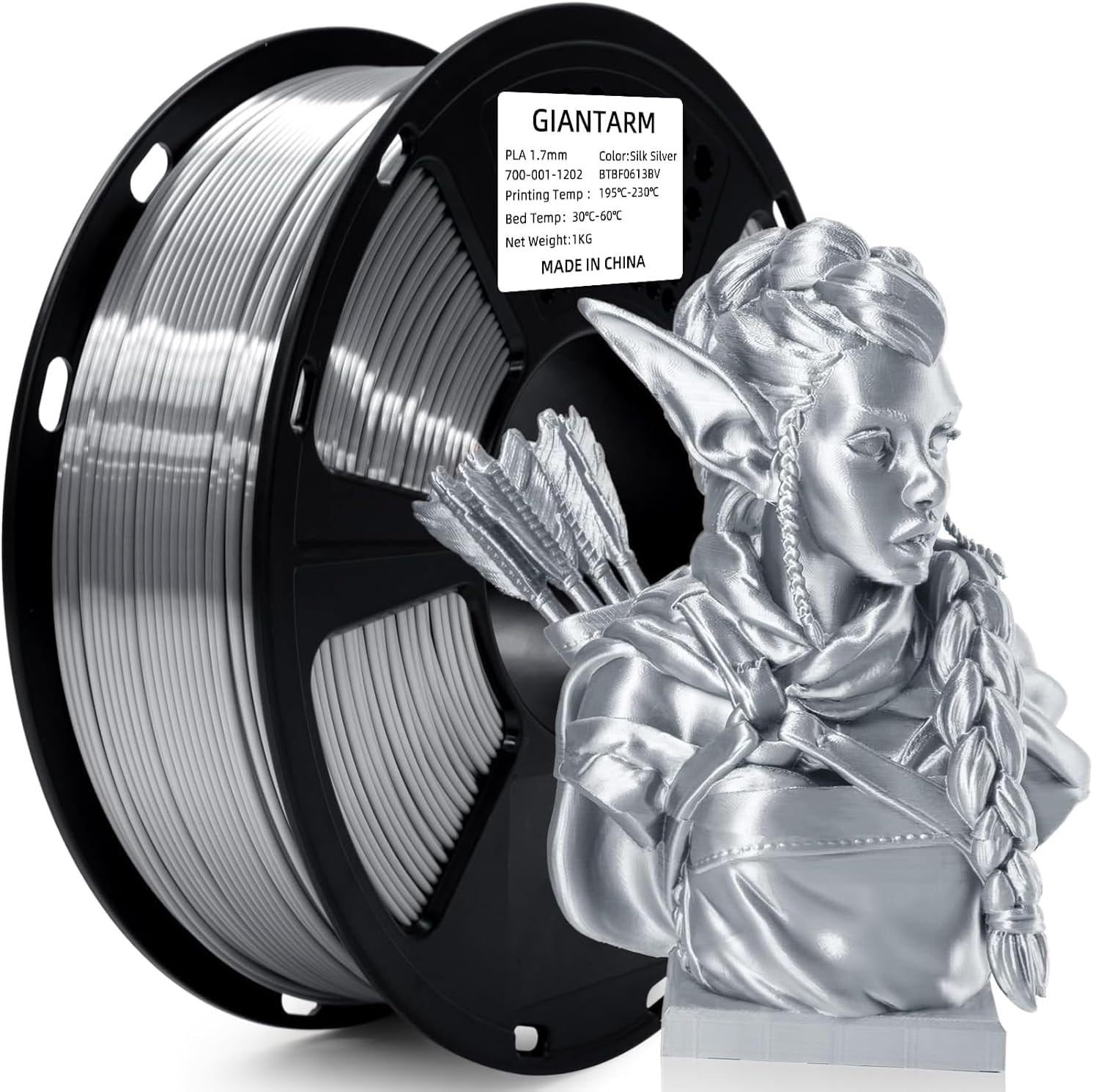 Faut-il Acheter le GIANTARM filament PLA 1 75 mm silke silver 3D (Sélection) ? Notre Avis