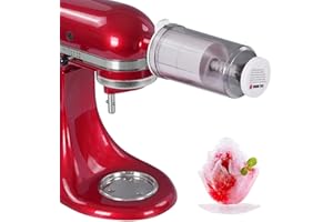 Gdrtwwh Accessoire de rasoir à glace pour mixeur KitchenAid - Rasoir à glace et cône de neige pour mixeur Kitchenaid, sans BPA (8 moules à glace inclus)