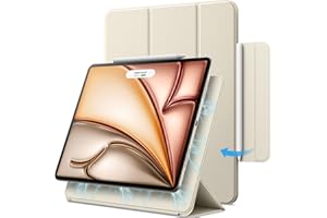 JETech Magnetic Etui dla iPad Air 11 Cala M3/M2 (2025/2024), iPad Air 5/4 (10,9 Cala, Model 2022/2020, 5/4 Generacja), iPad Pro 11 (2018), Mocowanie Magnetic, Smukły Case (Księżycowa Poświata)