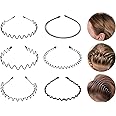 Tzf-Serre Tete Homme, 8 Pièces Bandeau Cheveux Homme, Élasticité