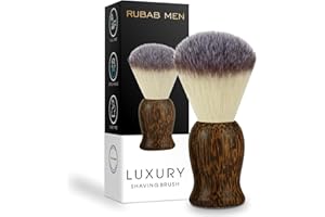RUBAB MEN Premium Soft Shaving Brush for Men |Leopard Edition| Experience Luxury Shaving with Cruelty-Free Bristles & Classic Wooden Handle | Designed & Crafted in India