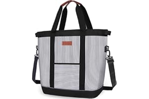 INSMEER Large Cooler Bag- 45 Cans/35L Insulated Tote Cooler Bag Foldable with Shoulder Strap, Leak-Proof/Waterproof/Reusable Cool Bags Tote Bag Shopping Bag for Beach, Camping, Picnic, Travel