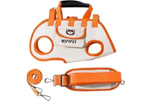 Harilla Harnais de Transport pour Chien, Sac de Transport Ergonomique Respirant, Confortable et Pratique, Porte-Chien Multi-Fonctions avec Bandoulière Réglable pour Marche/Camping/Voyage/Randonnée, M