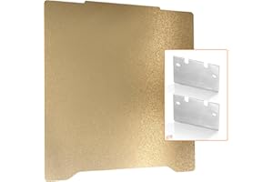 NORTHRENDA Prusa Mini Print Bed Flexible Removable Spring Steel Sheet Double Sided Textured PEI Powder Coated Build Plate 190x190mm with 2pcs Steel Scraper Tip Blade