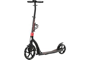 STAR SCOOTER Monopattino per Bambini de 8-16 Anni e Adulti | City Scooter 2 Ruote 205mm o 230mm Pieghevole con Manubrio Regolabile | predellino XXL, Sospensione