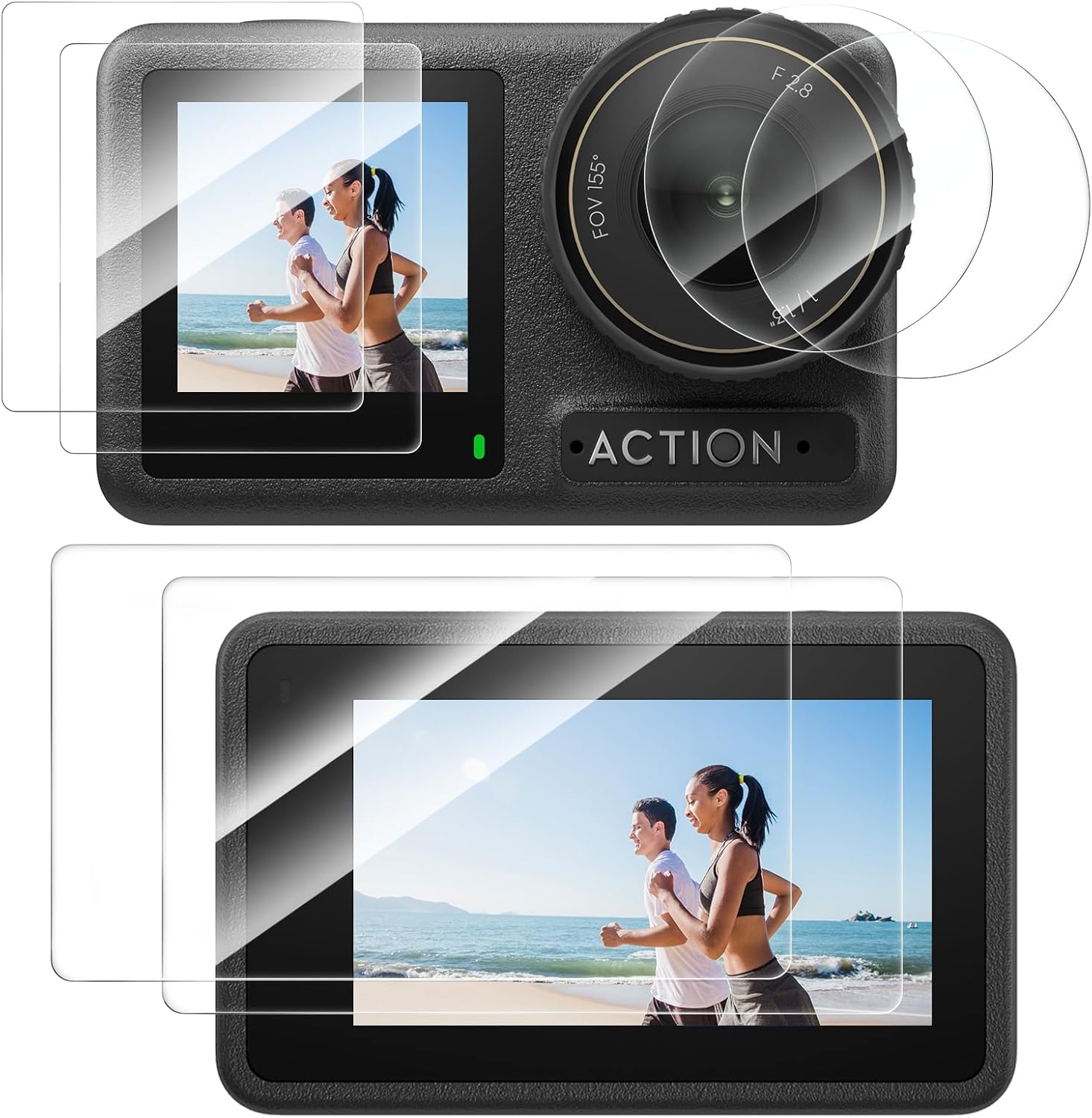 TELESIN Tempered Glass Lens Protector Review: DJI Action 4/3 Camera Accessory