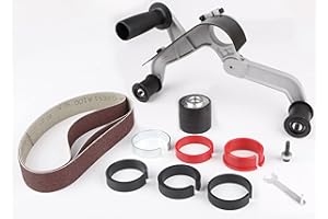 Aidelife Rohrbandschleifer-Aufsatz, Edelstahl, Metall, Rohrpolieren, Schleifen 760 x 40 mm