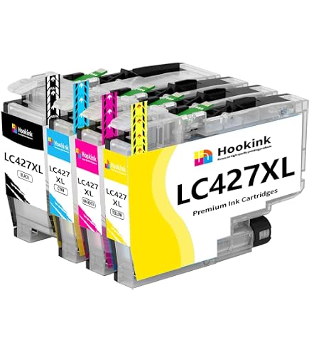 LCL LC-427XL Tintenpatronen 2er-Pack – Schwarz, Hohe Kapazität, Kompatibel Mit Brother Druckern Wie MFC-J5955DW