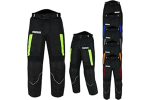 Inflori Motorbike Waterproof Trouser CE Approved Armored Motorcycle Trouser Pant for All Weather with Removable Lining - Regular Length 32 inches