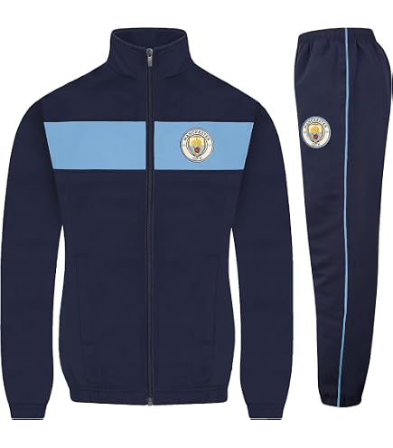 Veste Manchester City Enfant – Collection Officielle – Polyester – Taille Garçon