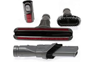 DECLEAN Bocchetta per fughe + pennello per mobili + bocchetta per tappezzeria compatibile con Dyson V8 V7 V10 Fluffy Tier Absolut SV10 SV11 Trigger DC05 DC08 SV06 DC41 DC44 DC21 912772-04 set di ugelli