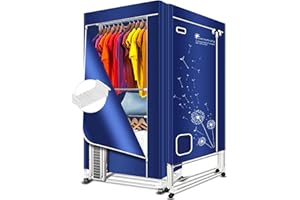KASYDoFF Electric Clothes Dryer, 16KG Capacity-1600W Heated Clothes Airer (Anion), 1.7 Meter-3 Tier Foldable Electric Airer Clothes Dryer Rack, Energy Saving Clothes Dryer for Indoor, Apartment