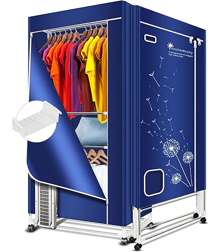 thumbnail image 2 of AMOS Eezy-Dry PRO Electric Clothes Dryer - 1300W, 15kg Capacity, Tall Heated Wardrobe With Timer & Remote 2 of 5