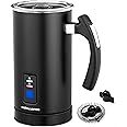 Andrew James Multi-Functional Electric Milk Frother & Milk Steamer, 500W 300ml 5 Functions 1 Touch Operation, Non-Stick, Hot Chocolate Heater, Milk Warmer Jug, Best Milk Frother for Coffee Hot Drinks