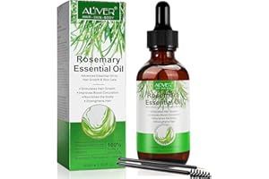 BIEYOC Huile Essentielle de Romarin , Rosemary Oil for Hair Growth, Pour la Croissance des Cheveux,des Sourcils et des cils et les soins de la peau, 60ml