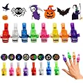LED Lampe de Doigt Projection pour Halloween mini-projecteur de motifs | Projecteurs doigt avec motifs effrayants, lumières LED projection pour Halloween, jouets et petits cadeaux