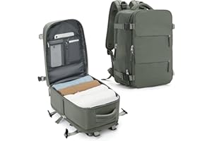 SZLX Torba Kabinowa Ryanair 40x20x25 na Bagaż Podręczny z Kieszenią na Laptopa Plecak Podróżny dla Kobiet Plecak Podróżny Easyjet Bag 45x36x20 Plecak Damski Miejski Wodoodporny Plecak Samolotowy