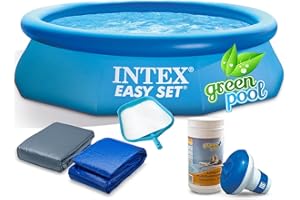 GLOBAL Pool Set mit Zubehör Gartenpool 305 x 76 cm Quick Up Pool INTEX 28120