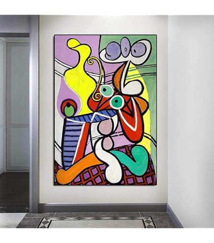 Abstrait Toile Art Peinture Classique Coloré Sourire Singe Mur Art