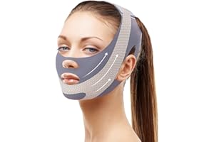 Healife Wiederverwendbare V - face lifting tape, face slimming band, Doppelkinn maske, Doppelkinn entferner, Face tape, double chin reducer, V-shaped face masks for lifting and contouring