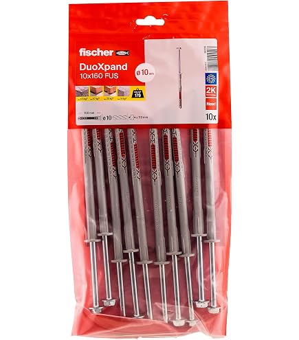 Fischer SXRL Long Shaft Dowels, 8x100mm, Pack Of 100, For Concrete & Masonry Fixings