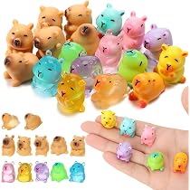 40 Mini Figurines Capybara Phosphorescentes En Résine – Pour Jardin Miniature, Maison De Poupée Et Déco