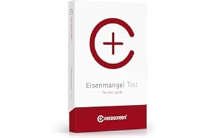 ‎CERASCREEN Eisen Test von CERASCREEN – Ferritinwert schnell & einfach mit Testkit von Zuhause bestimmen I Jetzt auf Eisenunterversorgung testen | Professionelle Laboranalyse | Detaillierte Ergebnisse