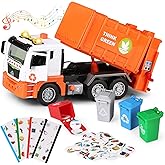 Garbage Truck Toys For Boys 3-6 Year Old, Recycle Trash Truck With 2 Trash Cans,Friction Play - View #2